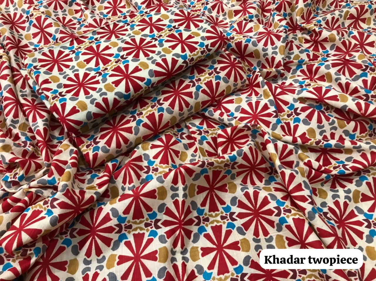 Khaddar 2-Piece Suit – All Over Print