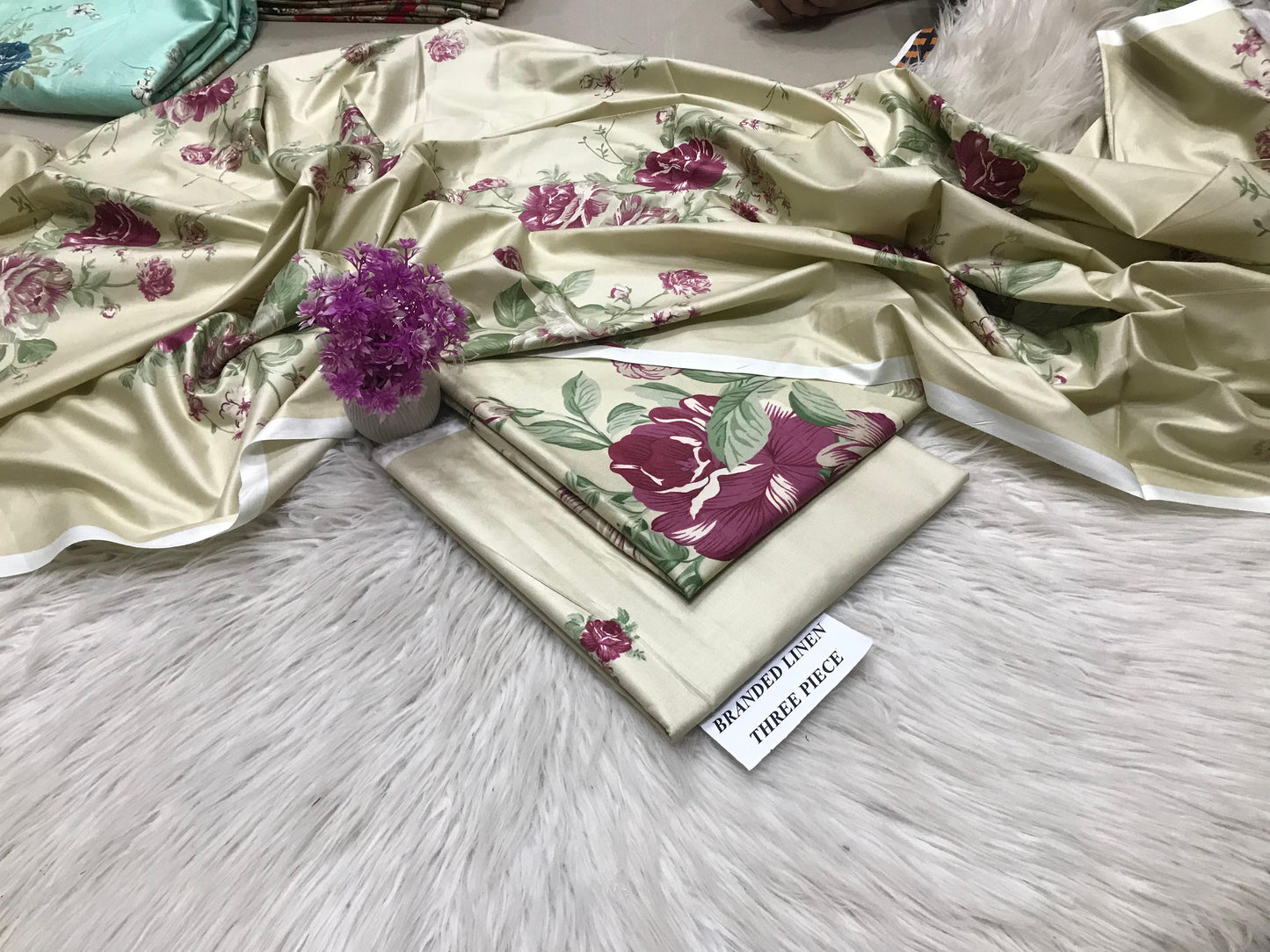 Maria B Unstitched Linen 3Pc