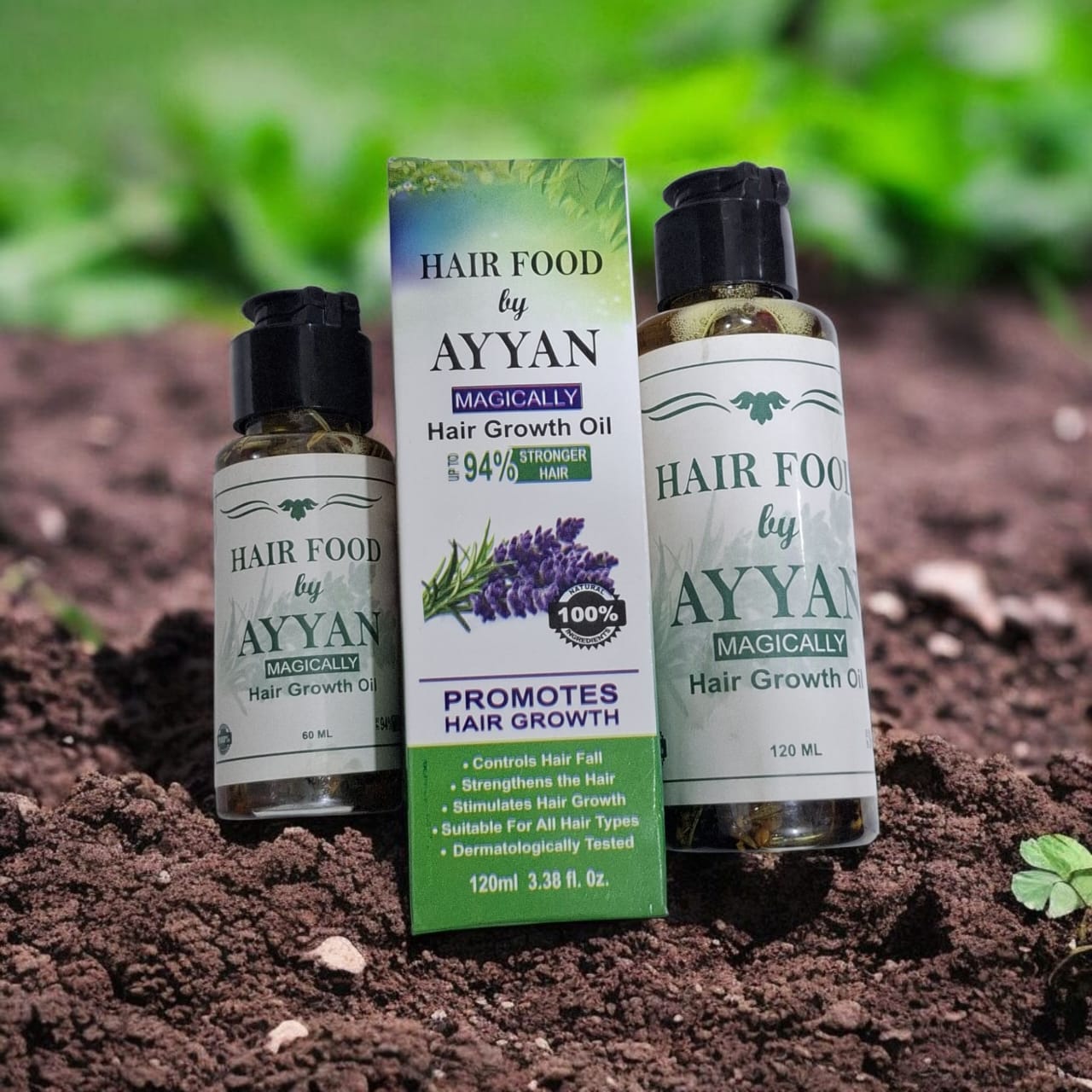 120 ML HAIR FOOD BY AYYAN 💚 Nature’s secret for strong, shiny hair.