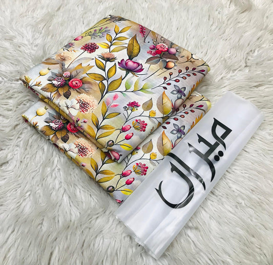 Bana Doria 2Pc Linen Suit – All Over Print