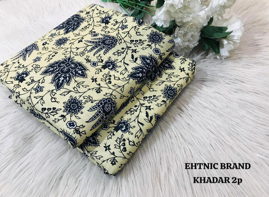 Khaddar 2-Piece Suit – All Over Print