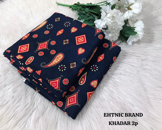 Khaddar 2-Piece Suit – All Over Print