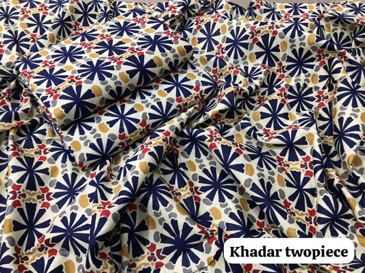 Khaddar 2-Piece Suit – All Over Print