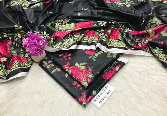 Maria B Unstitched Linen 3Pc