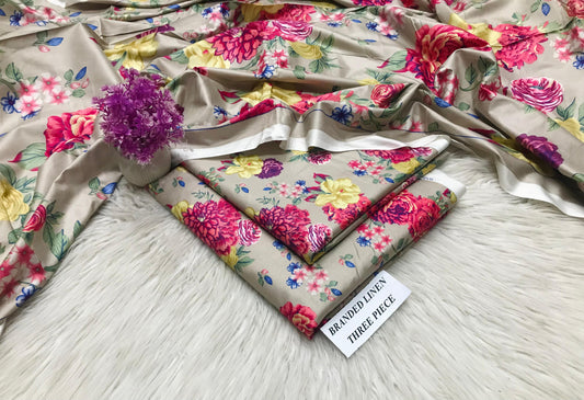 Maria B Unstitched Linen 3Pc