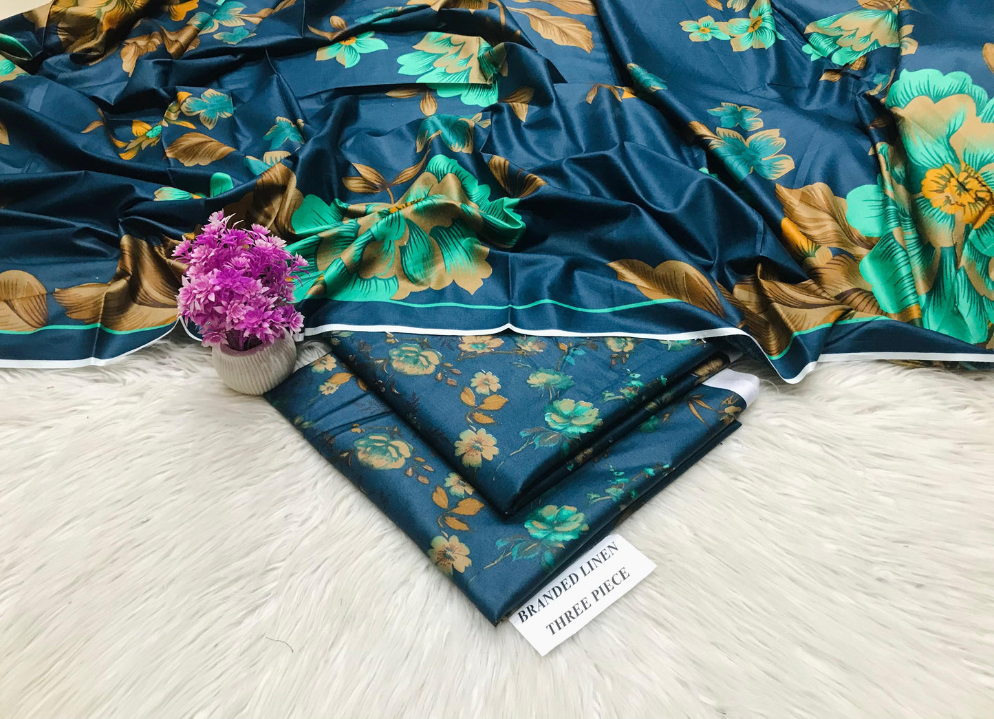 Maria B Unstitched Linen 3Pc