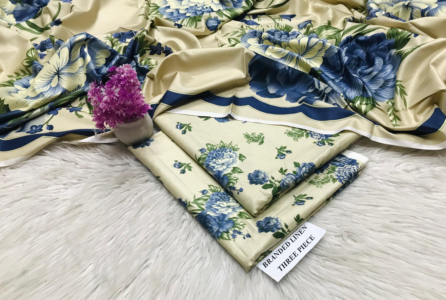 Maria B Unstitched Linen 3Pc