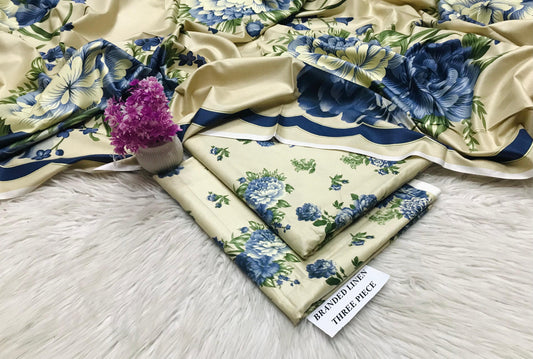 Maria B Unstitched Linen 3Pc