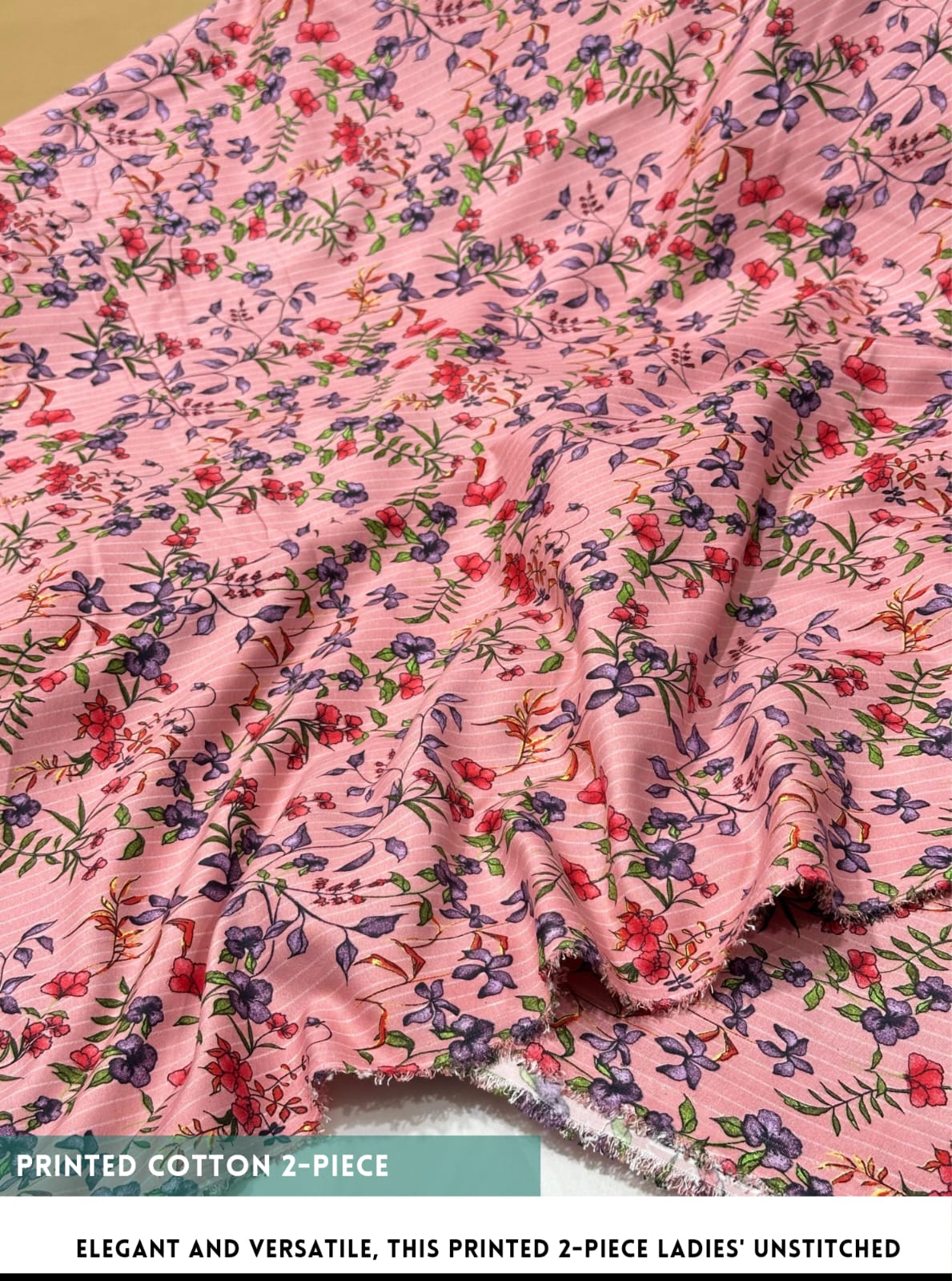 2 Piece All Over Printed cotton Dress