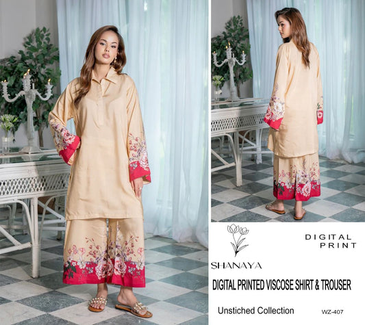 2Pc Linen Suit – All Over Print